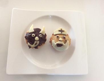 Nikolo und Krampus Muffins Nikolo und Krampus Muffins