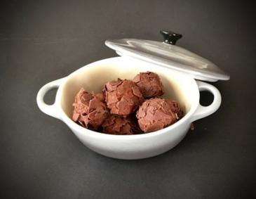 Schokoladentrüffel mit Cognac Schokoladentrüffel mit Cognac