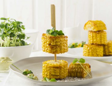 Mais-Spieße aus der Heißluftfritteuse Mais-Spieße aus der Heißluftfritteuse
