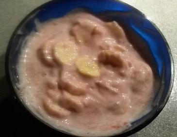 Joghurt mit Banane Joghurt mit Banane