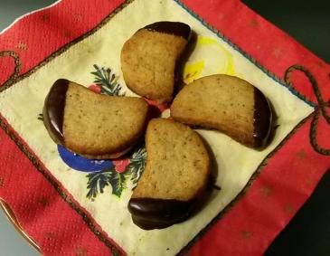 Nusskekse mit Nougat Nusskekse mit Nougat