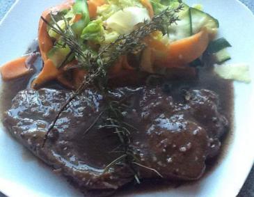 Rumpsteak mit Herbstgemüse Rumpsteak mit Herbstgemüse