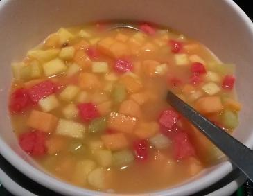 Melonen-Obstsalat Melonen-Obstsalat