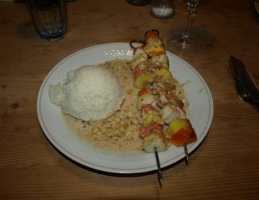Exotische Fischspieße Exotische Fischspieße