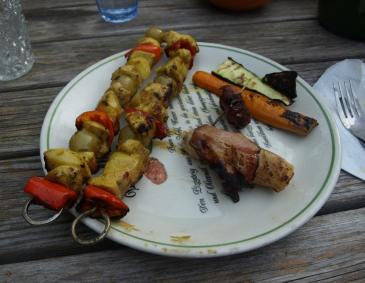 Exotische Putenspieße Exotische Putenspieße