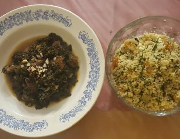 Grünkohl-Curry mit Couscous und Datteln Grünkohl-Curry mit Couscous und Datteln