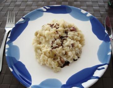 Maronirisotto aus dem Dampfgarer Maronirisotto aus dem Dampfgarer