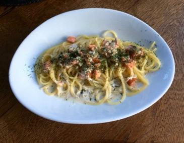 Spaghetti mit Lachssauce Spaghetti mit Lachssauce