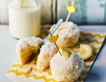 Mini-Zauberkuchen Zitrone-Kokos