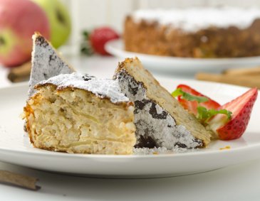 Reisauflauf mit Apfel aus der Heißluftfritteuse Reisauflauf mit Apfel aus der Heißluftfritteuse