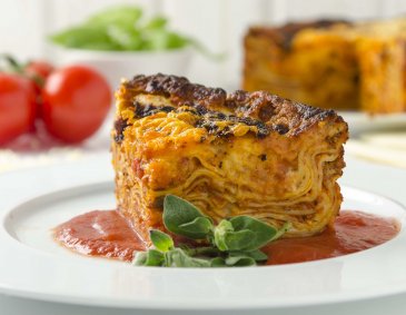 Lasagne aus der Heißluftfritteuse
