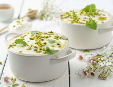 Topfentörtchen mit griechischem Joghurt und Honig Topfentörtchen mit griechischem Joghurt und Honig