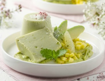 Avocado-Kokos-Panna cotta Avocado-Kokos-Panna cotta