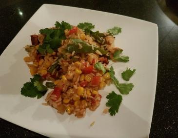 Hühnerfilet mit Chorizo und Reis Hühnerfilet mit Chorizo und Reis