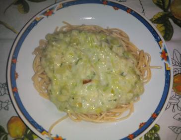 Spaghetti mit Zucchini Spaghetti mit Zucchini