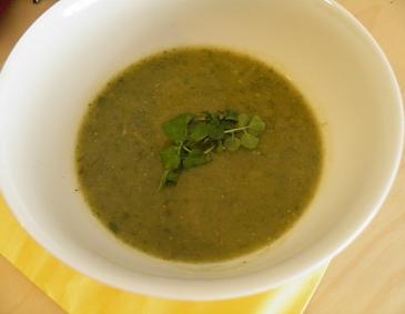 Erdapfel-Brunnenkresse-Suppe Erdapfel-Brunnenkresse-Suppe