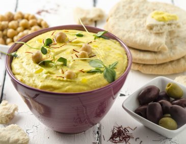 Safran-Orangen-Hummus Safran-Orangen-Hummus