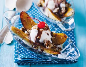 Karamellisierter Bananensplit Karamellisierter Bananensplit