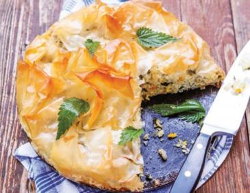 Knusper-Pie „Wild Nettle“ mit Kürbis Knusper-Pie „Wild Nettle“ mit Kürbis