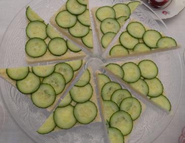 Englische Gurkensandwiches Englische Gurkensandwiches