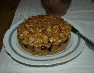 Apfeltorte mit Mandelblättchen Apfeltorte mit Mandelblättchen