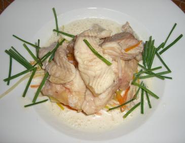 Wels mit Krensauce Wels mit Krensauce