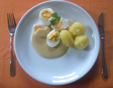 Eier in Senfsoße Eier in Senfsoße