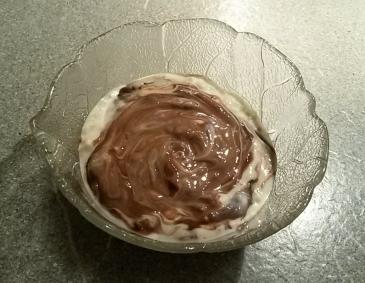 Cremiger Milchreis mit Nougatcreme Cremiger Milchreis mit Nougatcreme