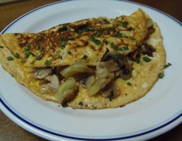Champignon-Omelette mit Speck Champignon-Omelette mit Speck