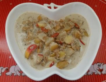 Fünfkornflocken mit Apfel und Birne Fünfkornflocken mit Apfel und Birne