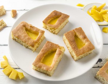 Mango-Blechkuchen Mango-Blechkuchen