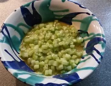 Gurkensalat nach Omas Art Gurkensalat nach Omas Art