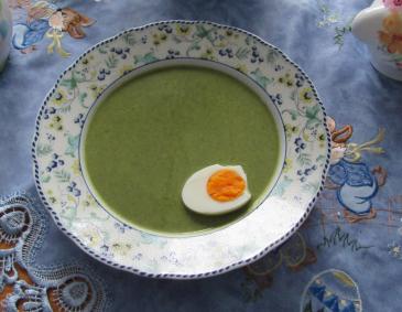 Spinatsuppe mit Kresse Spinatsuppe mit Kresse