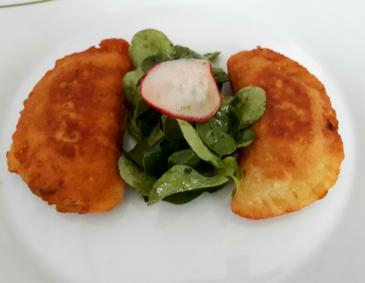 Kartoffeltaschen mit Champignonfüllung Kartoffeltaschen mit Champignonfüllung