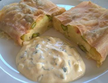 Spargel-Kartoffelstrudel Spargel-Kartoffelstrudel