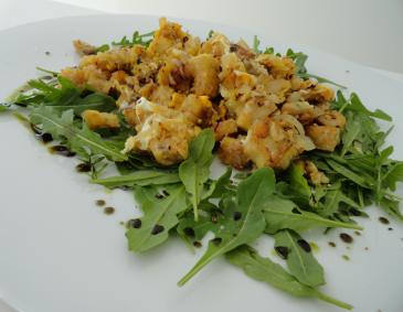 Gerösteter Knödelsalat Gerösteter Knödelsalat