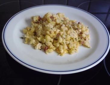 Spätzle mit Speck und Parmesan Spätzle mit Speck und Parmesan