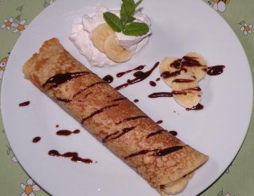 Schokobananenpalatschinke Schokobananenpalatschinke