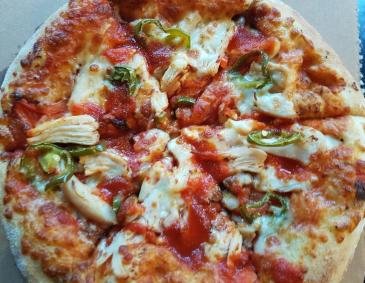 Pizza mit Artischockenherzen Pizza mit Artischockenherzen