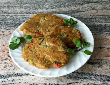 Vegetarische Grünkernlaiberl Vegetarische Grünkernlaiberl