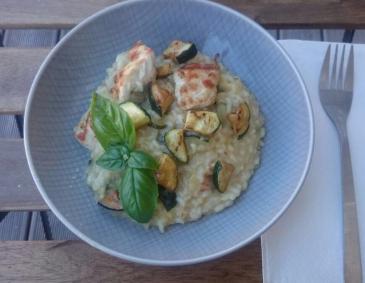 Rotbarbe mit Mandelrisotto Rotbarbe mit Mandelrisotto