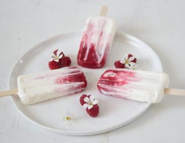 Himbeer-Eis am Stiel Himbeer-Eis am Stiel