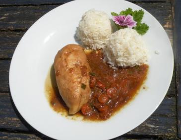 Deftige Hühnerbrust in Sauce Deftige Hühnerbrust in Sauce