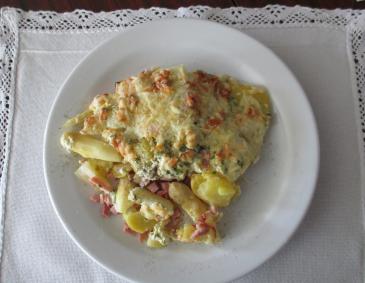 Spargelauflauf mit Schinken Spargelauflauf mit Schinken