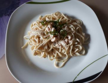 Schnelle Shrimpsnudeln Schnelle Shrimpsnudeln