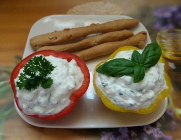 Ziegenkäse-Ricotta-Basilikum-Paste Ziegenkäse-Ricotta-Basilikum-Paste