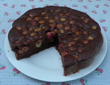 Kirschbrowniekuchen Kirschbrowniekuchen