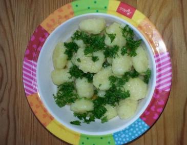 Gnocchi mit Petersilie Gnocchi mit Petersilie
