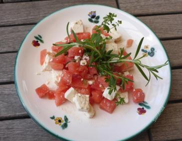 Wassermelonen-Feta-Salat Wassermelonen-Feta-Salat