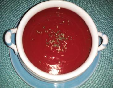 Ruckzuck kalte Tomatensuppe Ruckzuck kalte Tomatensuppe